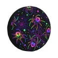 thumbnail image 1 of Fotbe Multi-colored Spiders Funda de Llanta de Repuesto con Estampado, Engrosada, Ajuste Universal para Jeep, Remolque, RV, SUV, Camión-16 inch, 1 of 6