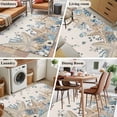 thumbnail image 5 of Area Rug for Living Room, Blue Beige Coastal Non-Slip Indoor Large Carpet for Bedroom/Dining Room, Beach Starfish Summer Eucalyptus Rustic Washable Low-Profile Floor Mat Runner Rugs - 2.7 x 5 Ft, 5 of 8