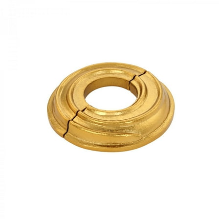 Radiator Flange Spiral Brass 1" (IPS) pipe flange: 1-3/8" inside diameter; 3-1/8" outside diameter