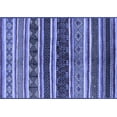 thumbnail image 1 of Ahgly Company Machine Washable Indoor Rectangle Solid Blue Modern Area Rugs, 5' x 7', 1 of 4
