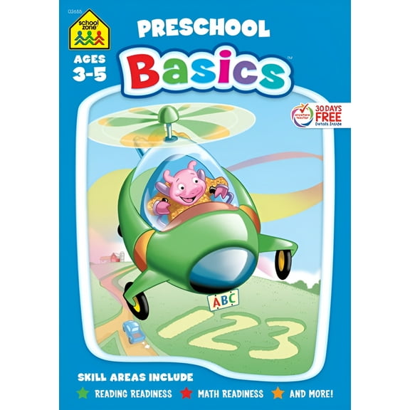School Zone Preschool Basics 96-Page Workbook