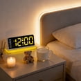 thumbnail image 4 of Large Digital Wall Clock With Temperature And Date Display, Adjustable Brightness And Voice Control, Modern LED Wall Clock For Living Room, Bedroom, Home Office Decor, 4 of 6