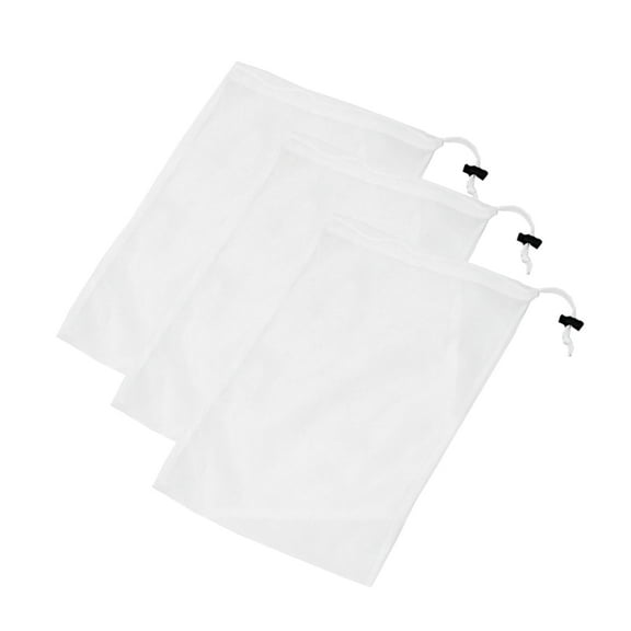 ITSELFER 3pcs Thickened Laundry Bag Fine Mesh Washing Bag Garment Delicates Protection Bag (Size S)