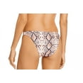 thumbnail image 2 of Aqua STRAW Python Print Basic Scoop Bikini Swim Bottom, US Small, 2 of 4