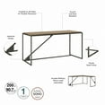 thumbnail image 2 of Bush Furniture Refinery 62W Industrial Desk in Rustic Gray, 2 of 5