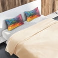 thumbnail image 6 of Ryvnso Satin Pillowcase Orange Blue Tie Dye Pillow Cases Standard Size 26x20in, 6 of 6