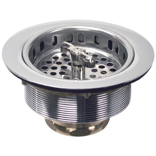 Twist Passoire d'Évier de Cuisine Serrée, 3.5 Po, Acier Inoxydable, Chromé