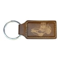 thumbnail image 4 of Keychain - Rectangle - Steamroller - Leather, 4 of 4