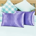 thumbnail image 2 of 2-Pack King Size Artificial Silk Pillowcases - Breathable & Dustproof Design, 2 of 8