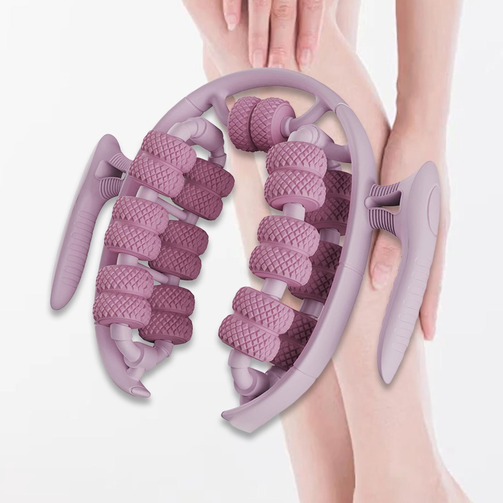 Gazechimp Massage Roller Anti Slip Muscle Relax Roller Leg Massager for Legs Arm Thigh pink
