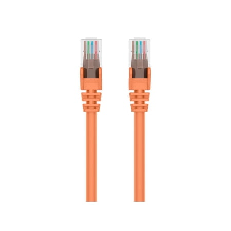UPC: 0722868611692 | Belkin A3L980-07-ORG-S 7 ft. Cat 6 Orange Snagless Patch Cable CAT6 RJ-45M / RJ-45M