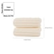 thumbnail image 3 of Toalla de terciopelo de coral grueso 2-pack blanco, 3 of 8
