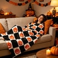 thumbnail image 2 of FEOLGEHLY Halloween Throw Blanket, Fleece Blanket, Soft Throw Blanket For Couch, Flannel Throw Blankets Clearance, Sofa Throw Blanket for Home Office Halloween Decorations 39.4 x 59.1 in (C), 2 of 10