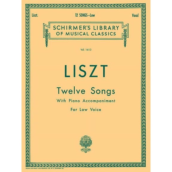 12 Songs: Low Voice (Paperback)