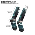 thumbnail image 2 of Salouo Wave Ocean Animal Shark Print Women's Men's Ankle Socks 1-pack Casual Athletic Socks for Unisex Adult Moisture-Wicking Socks for Daily Wear/Running/Sport, 2 of 8