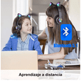thumbnail image 3 of Diadema de Audifonos BLOOSOM Orejas de Gato Bluetooth 5.1 Led para niños Negro, 3 of 4