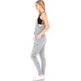 thumbnail image 2 of Ambiance Womens Juniors Casual Jogger Jumpsuit (L, Heather Gray), 2 of 3