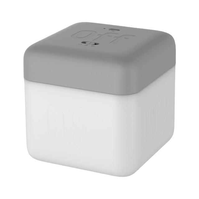 Amdohai Flip Nightlight Timer Cube Shaped Rechargeable Night Lamp 2 Light Brightness