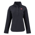 thumbnail image 2 of Women's Cutter & Buck Black Richmond Flying Squirrels Hunts Point Eco Textured Fleece Recycled Half-Snap Sweatshirt, 2 of 3