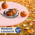 thumbnail image 3 of Round Spandex Tablecloth, Elastic Fitted Waterproof Tablecloths for 45"-56" Tables, Stretch Washable Picnic Table Cover for Camping, Dining, Indoor and Outdoor, Pink, 3 of 4