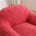 thumbnail image 5 of Kumix Bean Bag Chair, Comfy Beanbag Giant Bean Bag Chair for Adults with Spacious Design Bean Bag Couch with Armrest Large Bean Bag Chair with Memory Foam Filler for Living Room Bedroom, Red, 5 of 7
