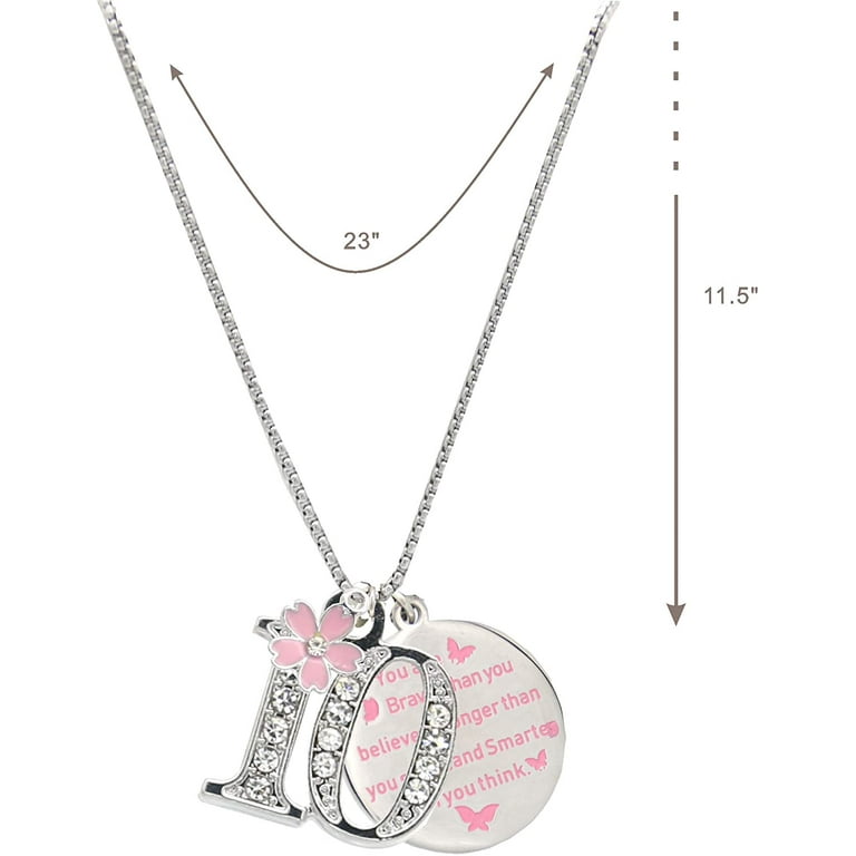 MEANT2TOBE - Meant2Be 10th Birthday Gifts & Jewelry for Girls (Light Pink,  Silver), Large - Foods Co.