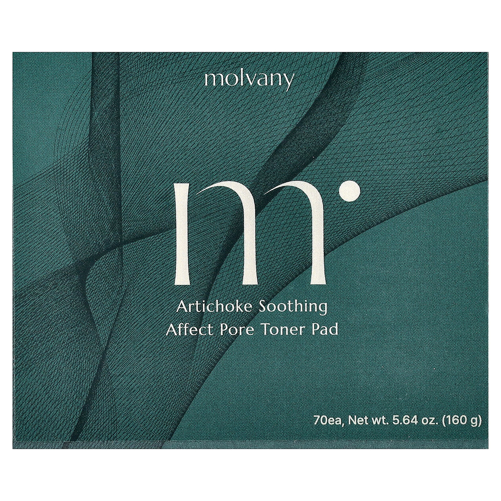 Molvany Artichoke Soothing Affect Pore Toner Pad, 70 Pads, 5.64 oz (160 g)