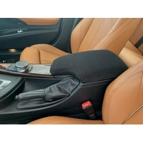 Auto Console Covers- Fits the BMW 4 Series (All Trim Levels) 2014-2019 Center Console Armrest Cover Anti-Pill Fleece Fabric- Black