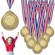 thumbnail image 1 of Medallas De Ganador De Oro, Pack De 10 Medallas De Oro Para Niños, Medallas De Metal, Cumpleaños Infantil, Premios Del Día Del Deporte Y Premios Del Concurso De Juguetes, 1 of 4