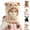 Hats Beige, variant on Kids Bear Face Hats Fluffy Mask Winter Warm Hooded Scarf with Ear Flaps Cute One Piece Neck Warmer