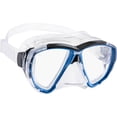 thumbnail image 2 of Kit de máscara y snorkel Cressi Big Eyes Seal Dry Azul, 2 of 7