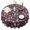 Burgundy Rock Skull, variant on Colorful Skull Pattern Round Tablecloth 60"x60",Wrinkle Wipeable Table Cloth for Kitchen Dining Room Picnic Patio Party
