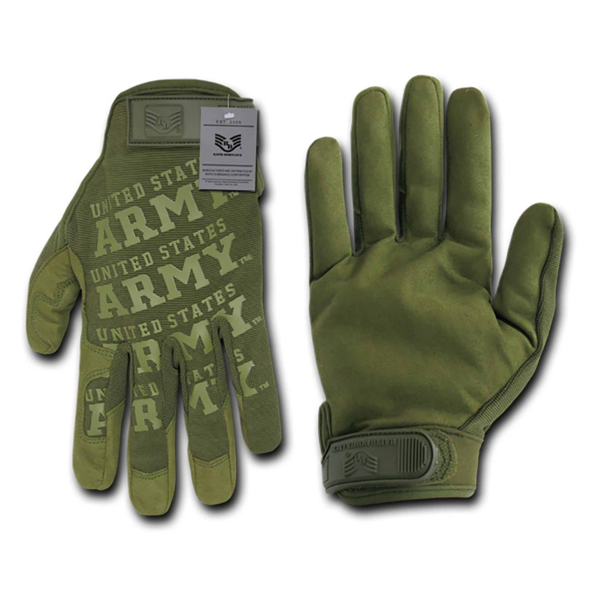 RapDom United States Army Lightweight Mechanic's Mens Gloves