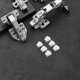 thumbnail image 4 of FUTUREORYY 6Ud De Accesorios Para Guitarra Con Perillas De Metal En Color Plata Para Ajuste Y Seguro, 4 of 8
