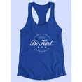 thumbnail image 3 of Be Kind Nice Good Badge Racerback Tank Women -Image by Shutterstock, Female x-Large, 3 of 4