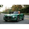 thumbnail image 4 of Rock Wheels Licensed Bentley EXP12 Kids Ride on Toy Car, 12V Battery Powered Children Electric 4 Wheels w/ Parent Remote Control, Foot Pedal, 2 Speeds, Music, Aux, LED Headlights (Green), 4 of 7