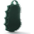 thumbnail image 1 of wonima11 Silicone Body Scrubber Silver-Infused Dual-Sided 3-in-1 for Shower, Body Cleaning+Massage+Exfoliator Body Brush Buffer for Men and Women, Silicone Loofah, Non-Slip Handle (Midnight Green), 1 of 1