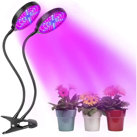 Plant grow light, 360° full spectrum gardening lamp, very suitable for indoor and garden use (2 heads)