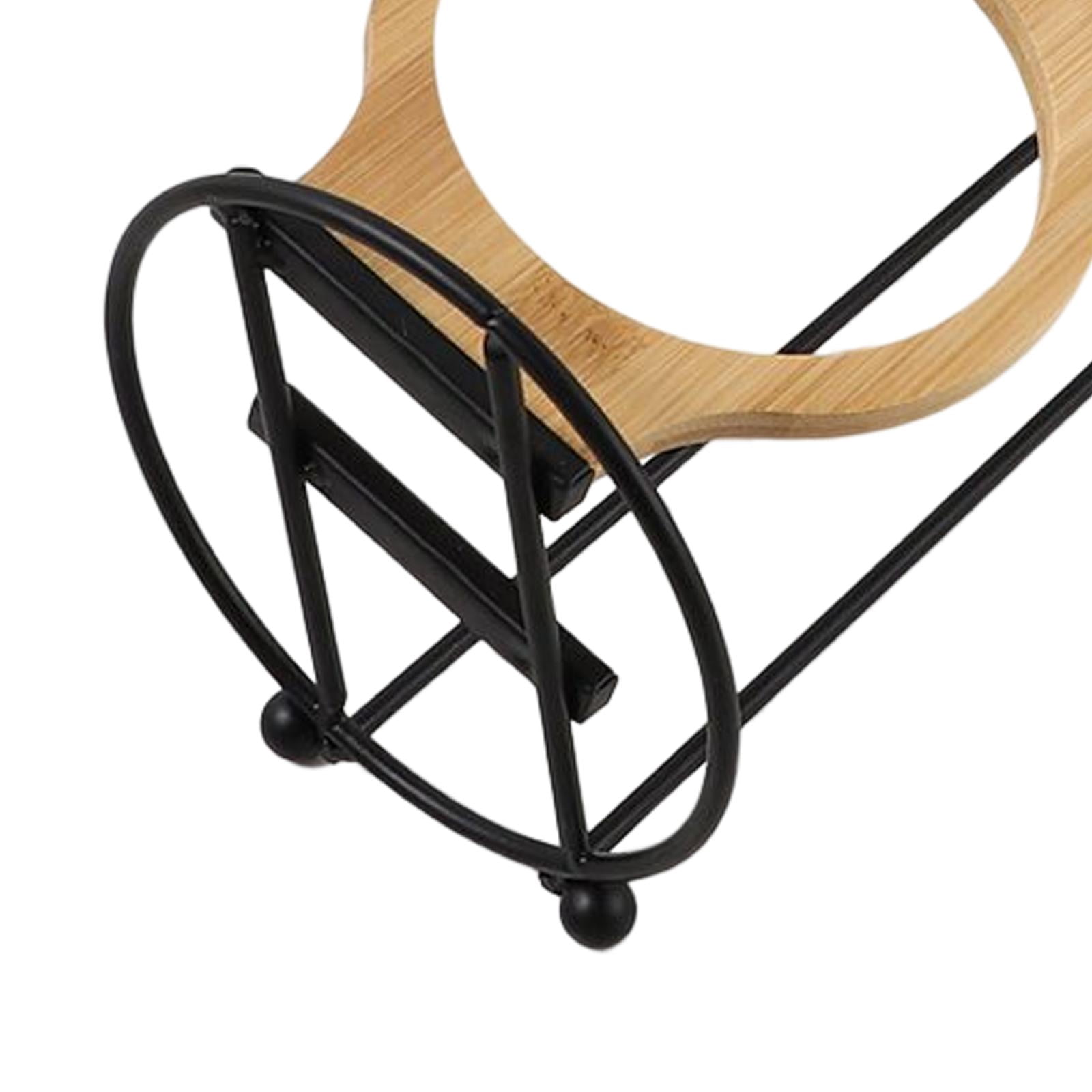 Elevated Raised Bowls stands easy to Clean Water Food Bowls Cats Food Dispenser Feeding Station adjustable heights irons pets food Feeder Holder Black