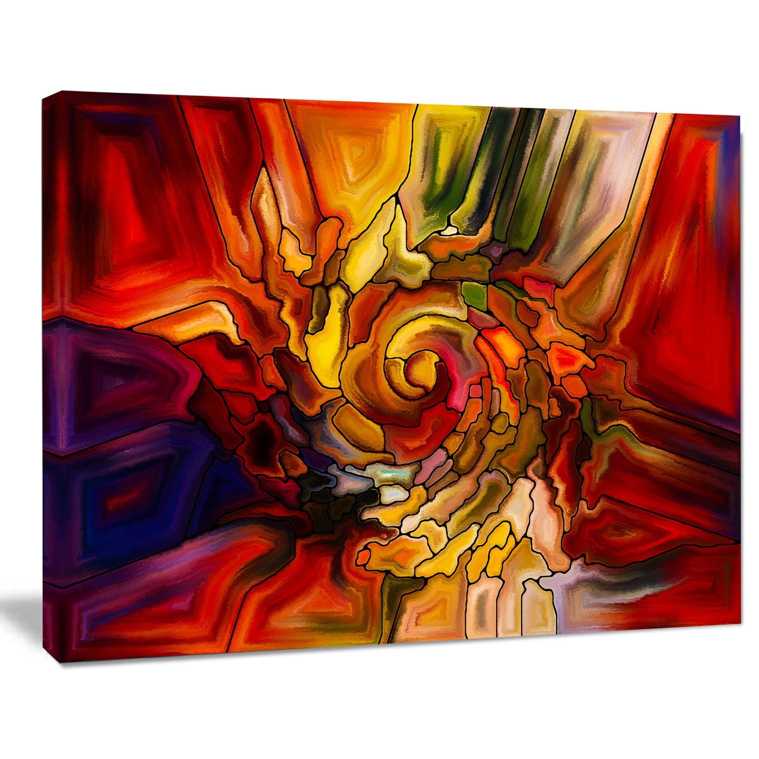 Gutermann Design Art Illusions of Stained Glass Canvas Print
