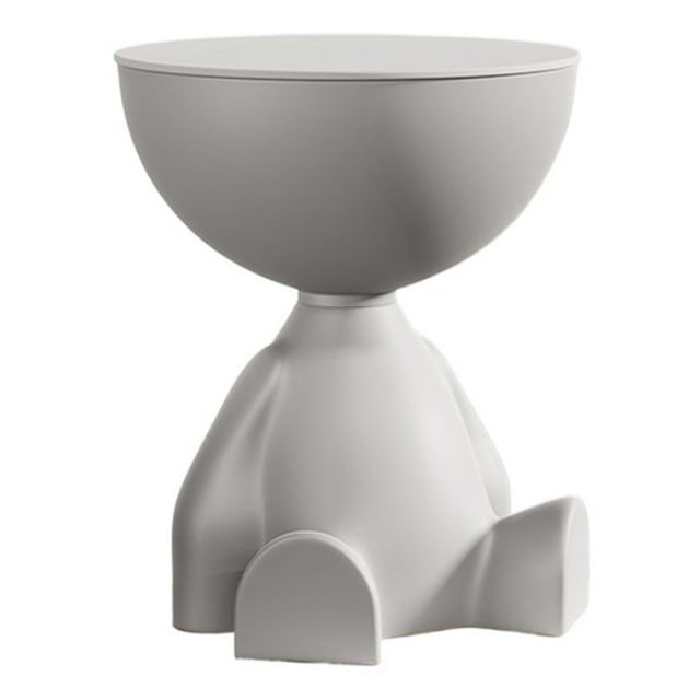 Table de Chevet Ronde avec Rangement, Table d'Appoint Ronde Moderne pour Canapé et Chevet, Déco Maison