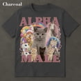 thumbnail image 3 of Funny Ironic Alpha Male Kitten Meme Unisex Short-Sleeve Graphic T-Shirt Boyfriend Gift, 3 of 4
