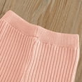 thumbnail image 5 of IVEYRTF Girls Solid Color Fringe Knit Sweater and Flare Pants Set Fall Winter Casual 2 Piece Outfit Fashion Comfortable Set for Children 2-7 Years(Pink,5 Years), 5 of 9