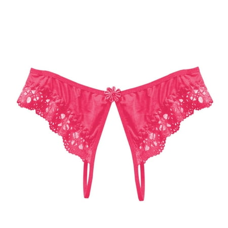 Lace Bikini Panties Pack Lane Dress 18 20 Women Panties Open File Slit Sex Lace Thong Low Waist Panties