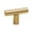 Gold, variant on Alno A2802-MB Vita Bella 1-3/4" Modern Smooth T Bar Cabinet Knob / Drawer Bar Knob - Black