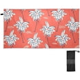 thumbnail image 2 of SKYSONIC Beach Towel with Travel Bag, Cute Doodle Hand Drawn Palms Hawaiian Beach Oversized Sand Free Beach Blanket Quick Dry Pool Bath Camping Towels for Travel, 31"x71", 2 of 7