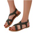 thumbnail image 4 of Sandalias de mujer de verano Calzado casual Sandalias casuales de mujer de color sólido Wmkox8yii nm5213, 4 of 6