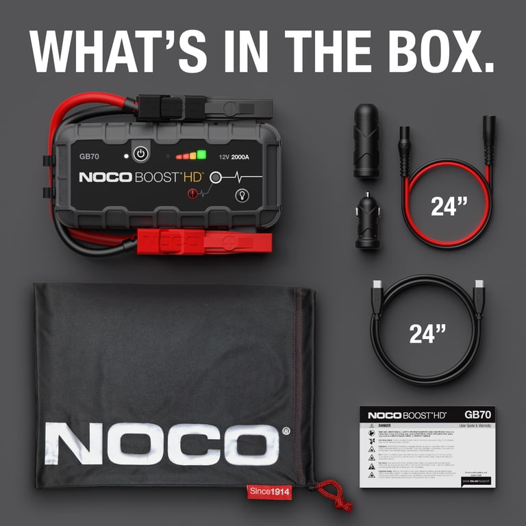 NOCO, Boost GB70, 2000A, 12V UltraSafe Portable Lithium Jump