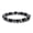 Lava Rock, variant on Natural Stone Beaded Bracelet Malachite Lava Hematite Bracelets For Women Men-Black