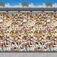 thumbnail image 2 of Party Central Upper Deck Stadium Photo Backdrop - 30" -  Multicolor - Pack of 6, 2 of 7